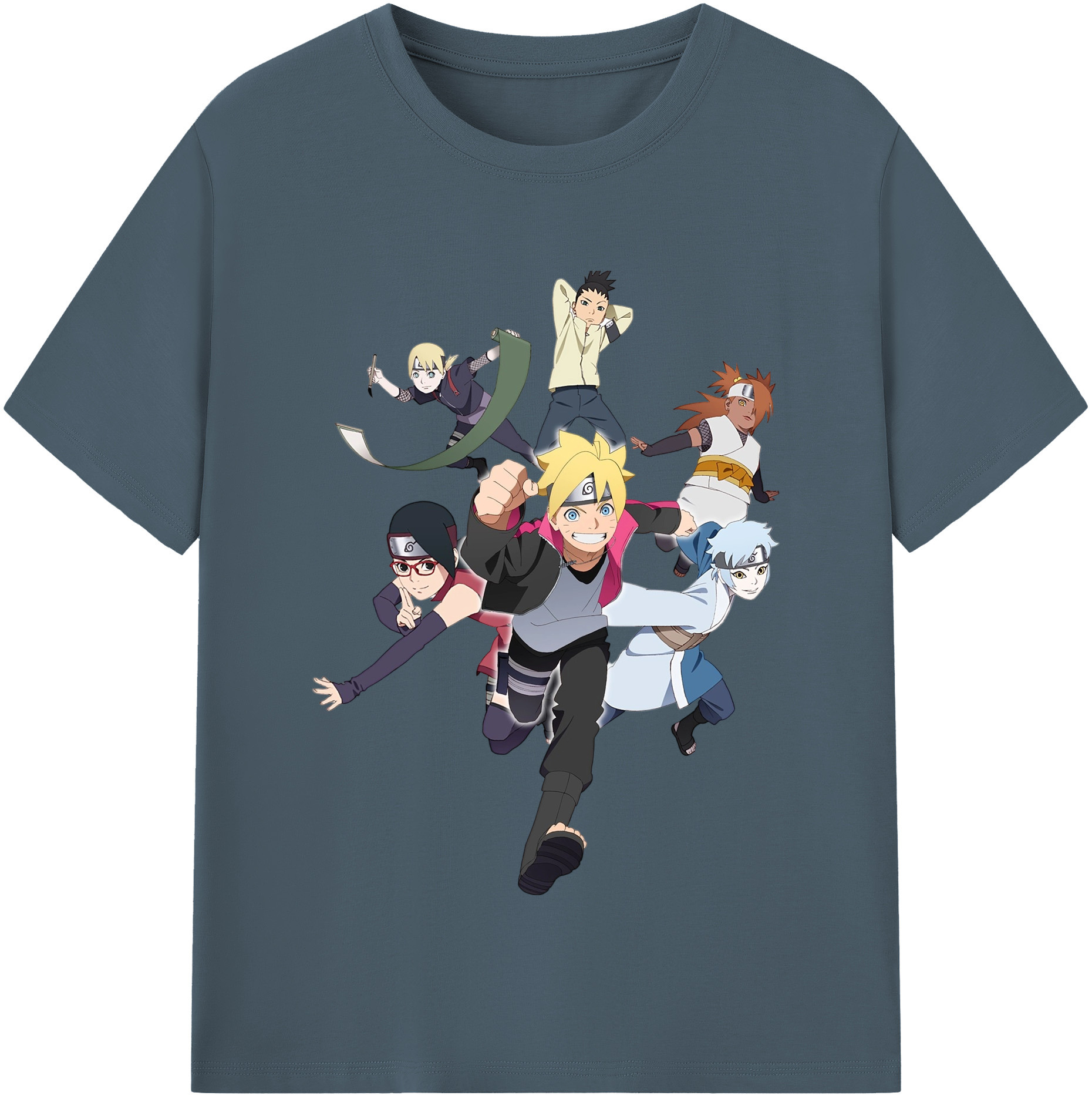 （画像用） NARUTO -ナルト- うずまき ボルト Uzumaki Boruto 綿100％半袖Tシャツ（フロントプリント）